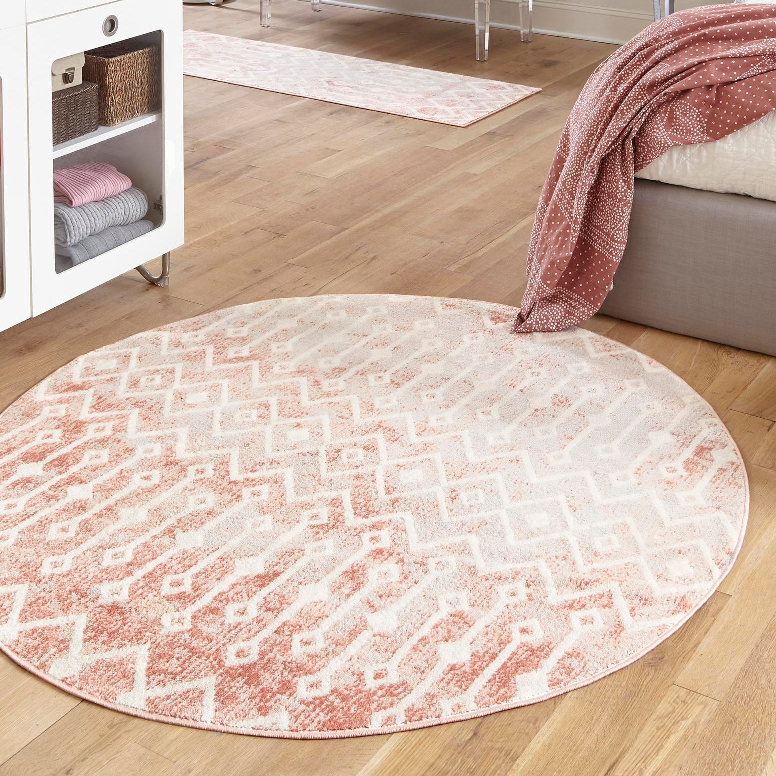 Unique Loom Bohemian Trellis Collection Area Rug - Gypsy (3' Round ...