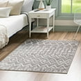 thumbnail image 1 of Unique Loom Bohemian Trellis Collection Area Rug - Gypsy (4' Square Stone Gray/Ivory), 1 of 7