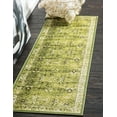 thumbnail image 1 of Unique Loom Bosphorus Imperial Rug , 2' 0" x 6' 0" ,Green, 1 of 8