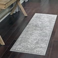thumbnail image 1 of Unique Loom Boston Collection Area Rug - Medallion (2' x 8' Runner Gray/Ivory), 1 of 7