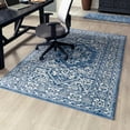 thumbnail image 1 of Unique Loom Boston Collection Area Rug - Medallion (3' 3" x 5' 3" Rectangle Blue/Ivory), 1 of 7