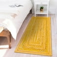thumbnail image 1 of Unique Loom Braided Chindi Collection Area Rug - Layer (2' 7" x 6' 1" Runner Yellow Orange/Orange), 1 of 7