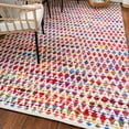 thumbnail image 1 of Unique Loom Braided Chindi Collection Area Rug - Trellis (2' x 3' 1" Rectangle Multi/Beige), 1 of 7