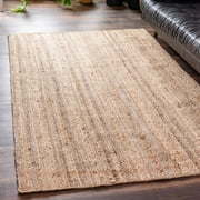 Unique Loom Braided Jute Collection Area Rug - Dhaka (6' 1" x 9' 2" Rectangle Natural)