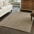 thumbnail image 1 of Unique Loom Braided Jute Collection Area Rug - Dhaka (7' 1" x 10' Rectangle Gray), 1 of 7
