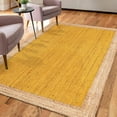 thumbnail image 1 of Unique Loom Braided Jute Collection Area Rug - Goa (9' x 12' 2" Rectangle Yellow/Natural), 1 of 6