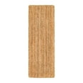 thumbnail image 1 of Unique Loom Braided Jute Luxe Collection Area Rug (2' 2" x 6' 1" Runner Natural), 1 of 12