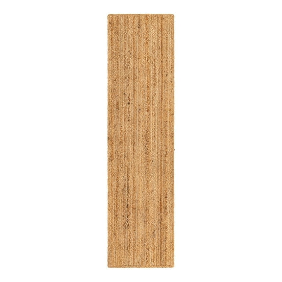 Unique Loom Braided Jute Luxe Collection Area Rug (2' 2" x 8' Runner Natural)
