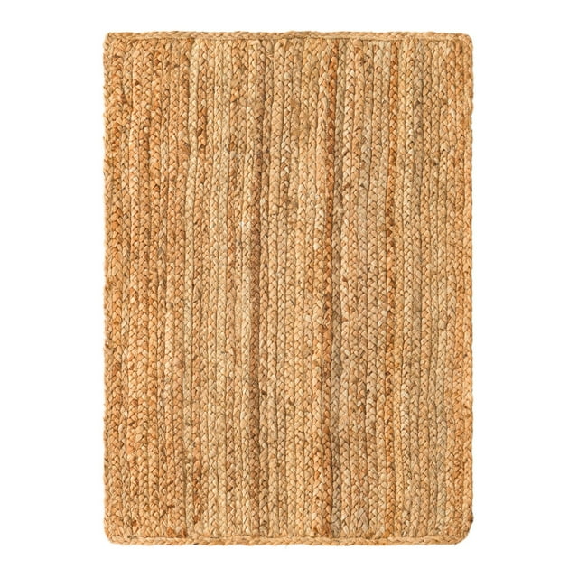 Unique Loom Braided Jute Luxe Collection Area Rug (2' x 3' 1" Rectangle Natural)