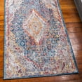 thumbnail image 1 of Unique Loom Brighton Collection Area Rug - Dumbo (2' 7" x 8' 2" Runner Blue/Beige), 1 of 7