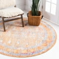 thumbnail image 1 of Unique Loom Brighton Collection Area Rug - Williamsburg (3' 3" Round Orange/Beige), 1 of 7