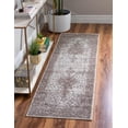 thumbnail image 1 of Unique Loom Bromley Collection Area Rug - Midnight (2' x 8' 8" Runner Light Brown/Ivory), 1 of 6