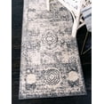 thumbnail image 1 of Unique Loom Bromley Collection Area Rug - Wells (2' x 6' 9" Runner Ivory/Gray), 1 of 6