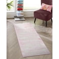 thumbnail image 1 of Unique Loom Bromley Collection Area Rug - Wells (2' x 6' 9" Runner Pink/Ivory), 1 of 6