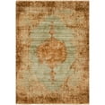 thumbnail image 1 of Unique Loom Brook Dorchester Rug Light Green/Brown 5' 1" x 8' Rectangle Border Traditional Perfect For Living Room Bed Room Dining Room Office, 1 of 4