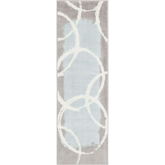 Unique Loom Bubbles Metro Contemporary Geometric Area Rug or Runner
