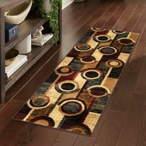 Unique Loom Cafe Collection Area Rug - Vivalto (2' x 8' Runner Multi/Beige)