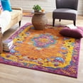 thumbnail image 1 of Unique Loom Calypso Collection Area Rug - Antigua (5' 3" x 8' Rectangle Orange/Blue), 1 of 7