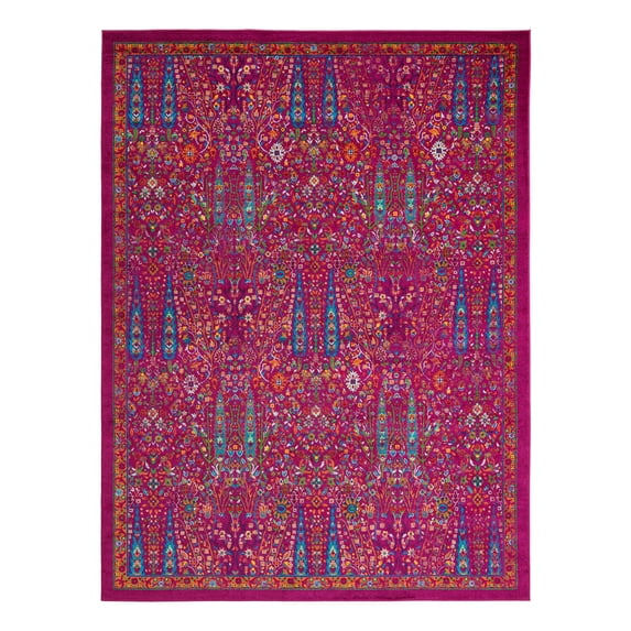 Unique Loom Calypso Collection Area Rug - Kaiso (9' x 12' Rectangle Pink/Blue)