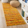 thumbnail image 1 of Unique Loom Calypso Collection Area Rug - Mento (2' 7" x 12' Runner Yellow/Blue), 1 of 6