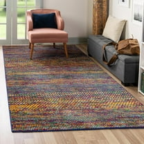 Unique Loom Calypso Collection Area Rug - Ska (2' x 3' Rectangle Multi/Blue)