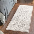 thumbnail image 1 of Unique Loom Charlotte Collection Area Rug - Carmel (3' 1" x 13' 1" Runner Light Gray/Ivory), 1 of 7