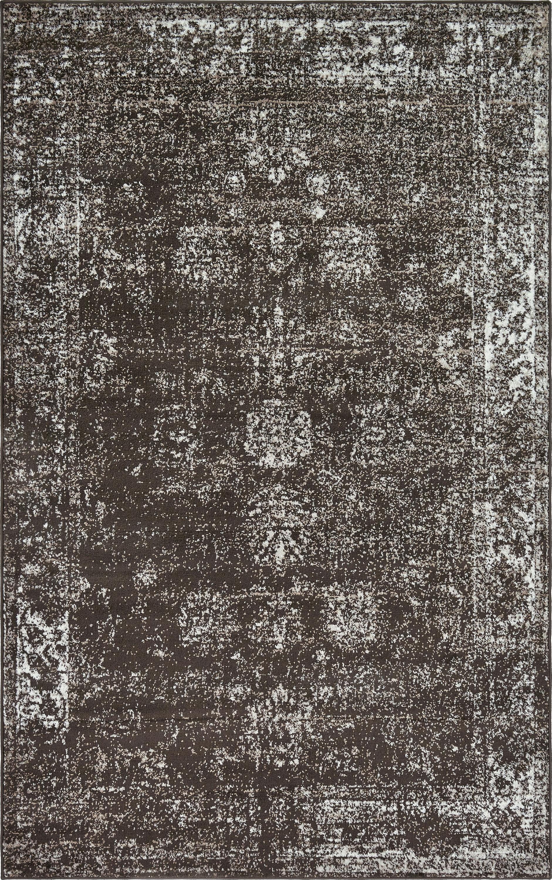 Casino Sofia Brown Rectangular Indoor Easy-Care Rug 5'3" x 8'