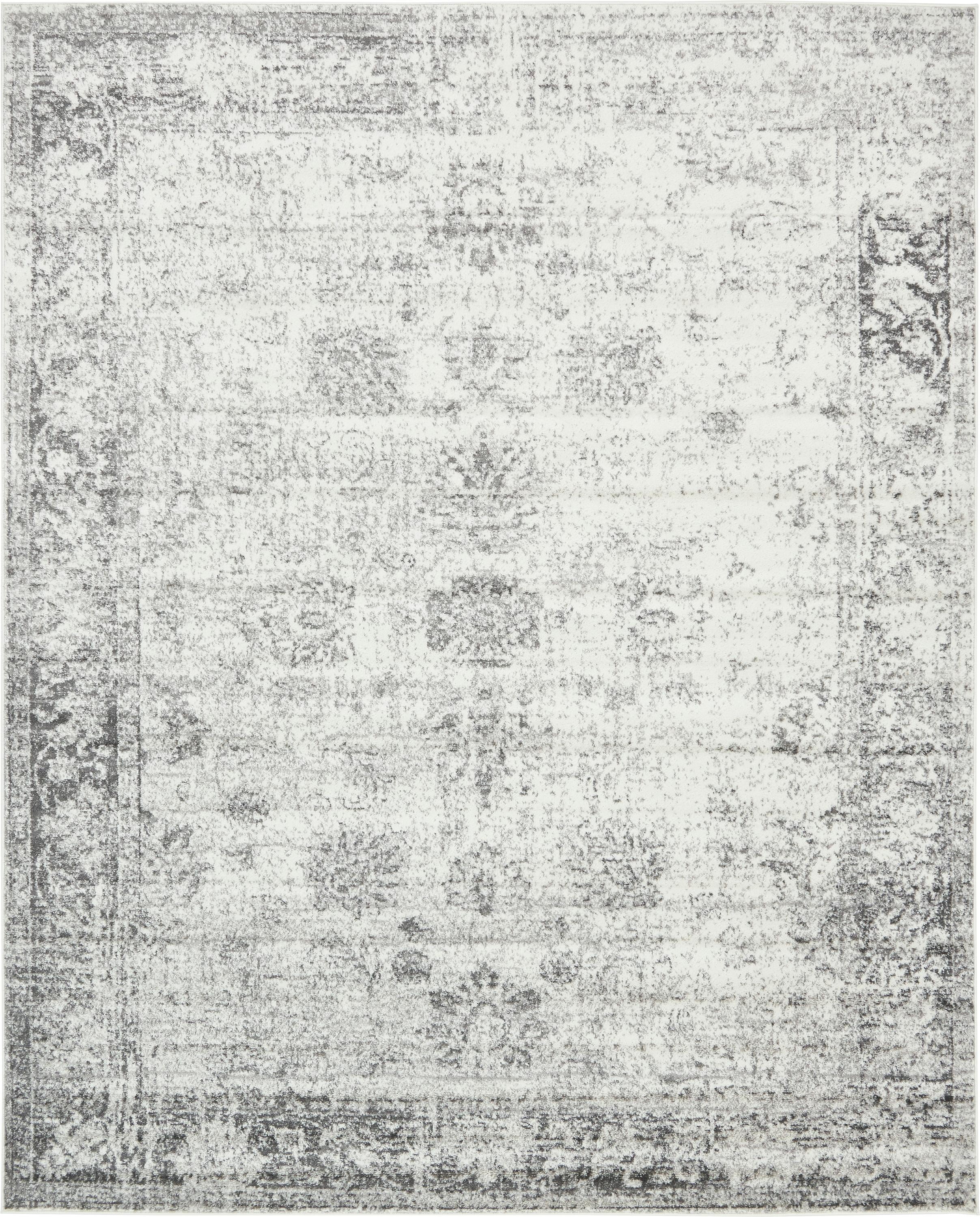 Casino Sofia Chic Gray Rectangular Indoor Rug - 8' x 10'