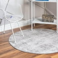 thumbnail image 1 of Unique Loom Caspian Collection Area Rug - Baku (7' 10" Round Gray/Silver), 1 of 6