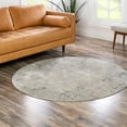 thumbnail image 1 of Unique Loom Caspian Collection Area Rug - Behshahr (5' 3" Round Gray/Ivory), 1 of 6