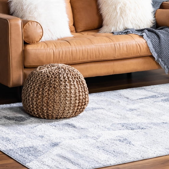 Unique Loom Caspian Collection Area Rug - Nowshahr (8' x 10' Rectangle Gray/Ivory)