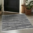 thumbnail image 1 of Unique Loom Serenity Shag Collection Area Rug - Castries (10' Square Gray/Ivory), 1 of 10