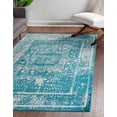 thumbnail image 1 of Unique Loom Cavalli Rosso Rug Blue/Ivory 2' x 3' 1" Rectangle Border Comfort Perfect For Living Room Bed Room Dining Room Office, 1 of 7