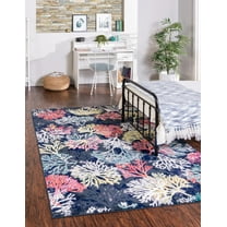 Unique Loom Cay Ariel Rug , 5' 3" x 8' 0" ,Multi