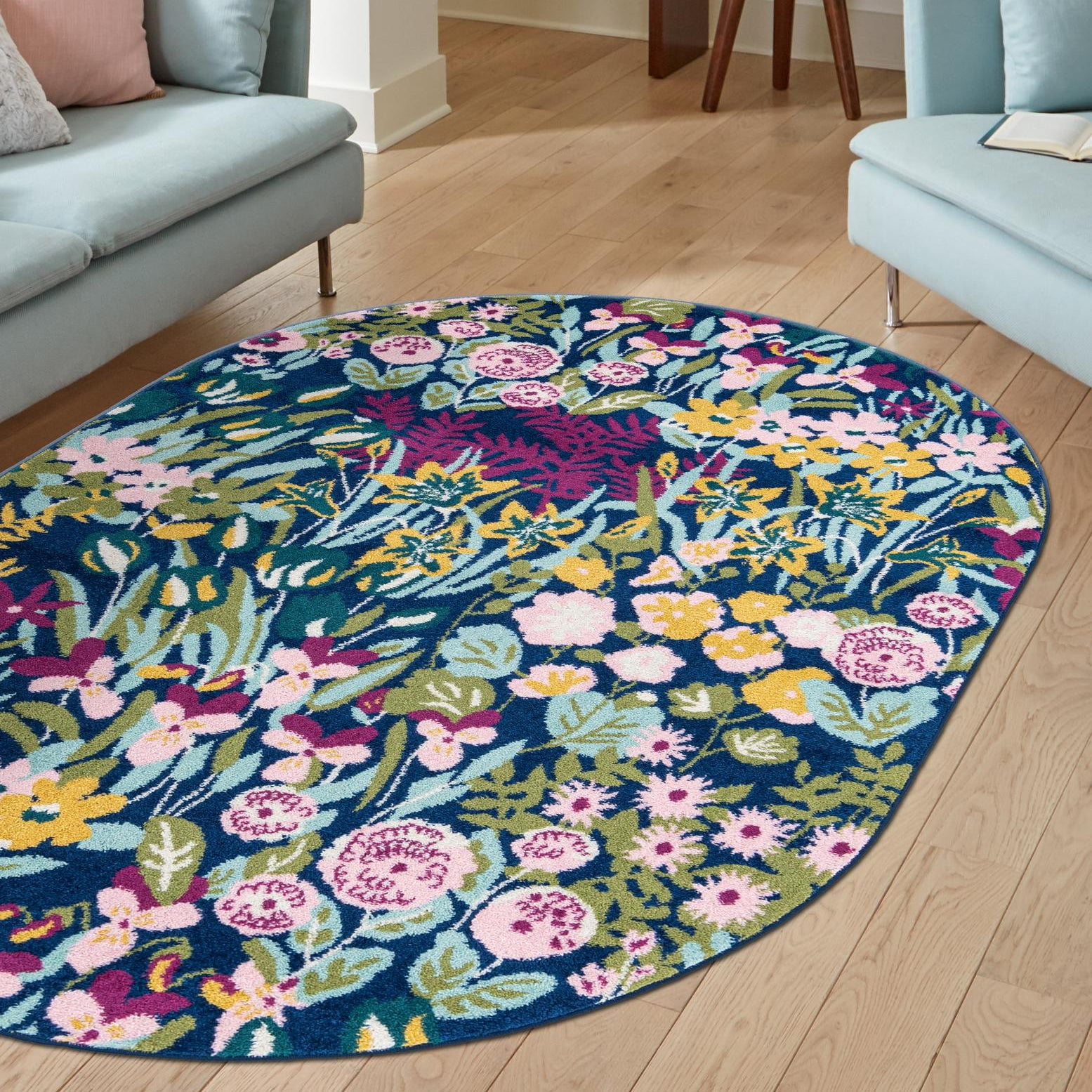 Unique Loom Bloom Collection Area Rug - Celosia (7' 10