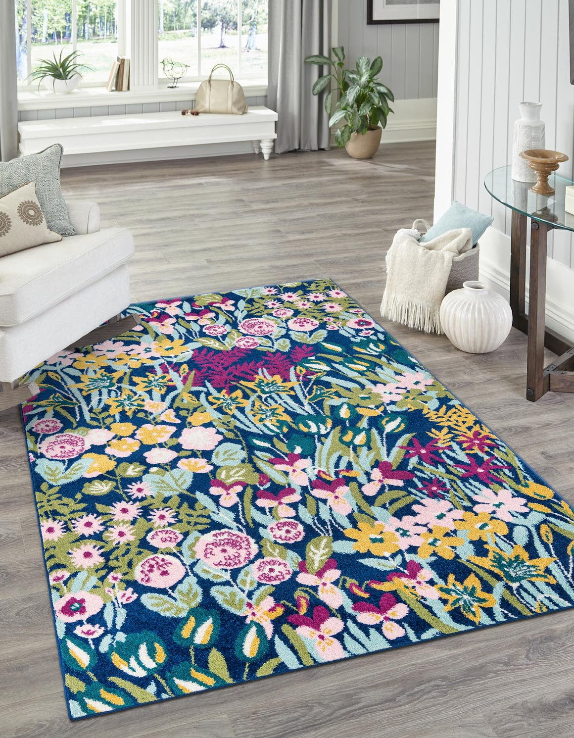 Unique Loom Celosia Bloom Rug ,Rectangle,10' 0