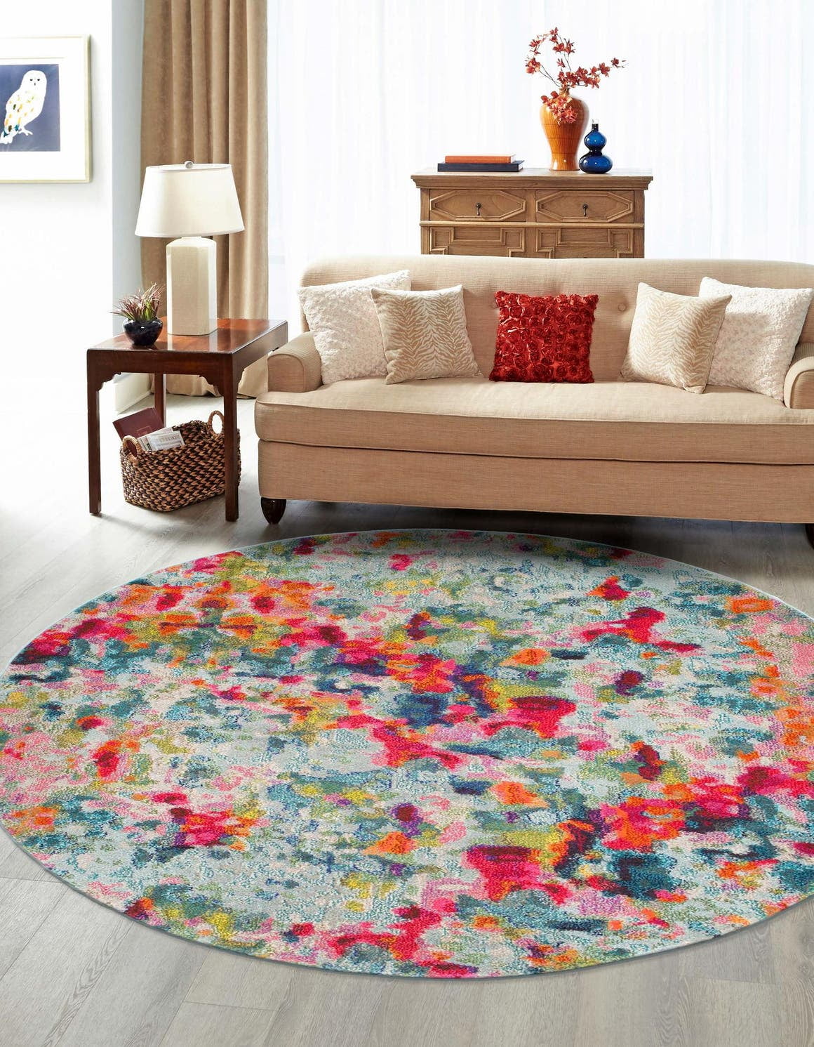 Unique Loom Joyous Chromatic Area Rug - 4' x 6' Multi