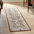 thumbnail image 1 of Unique Loom Charlotte Collection Area Rug - Carmel (3' 1" x 16' 5" Runner Brown/Ivory), 1 of 6