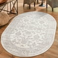 thumbnail image 1 of Unique Loom Charlotte Collection Area Rug - Carmel (4' 1" x 6' 1" Oval Ivory/Light Brown), 1 of 6