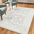 thumbnail image 1 of Unique Loom Charlotte Collection Area Rug - Carmel (6' 1" x 9' Rectangle Light Gray/Ivory), 1 of 6