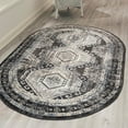 thumbnail image 1 of Unique Loom Charlotte Collection Area Rug - Quail (4' 1" x 6' 1" Oval Gray/Light Blue), 1 of 6