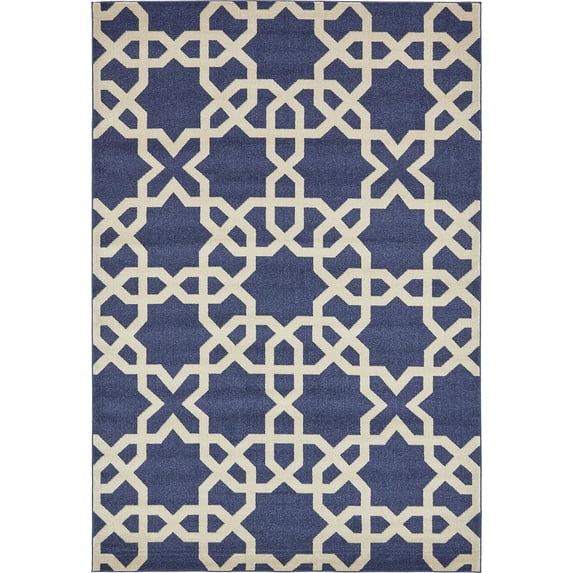 Unique Loom Charlotte Trellis Modern Geometric Area Rug or Runner