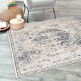 thumbnail image 1 of Unique Loom Chateau Collection Area Rug - Hoover (5' 3" Square Dark Blue/Beige), 1 of 6