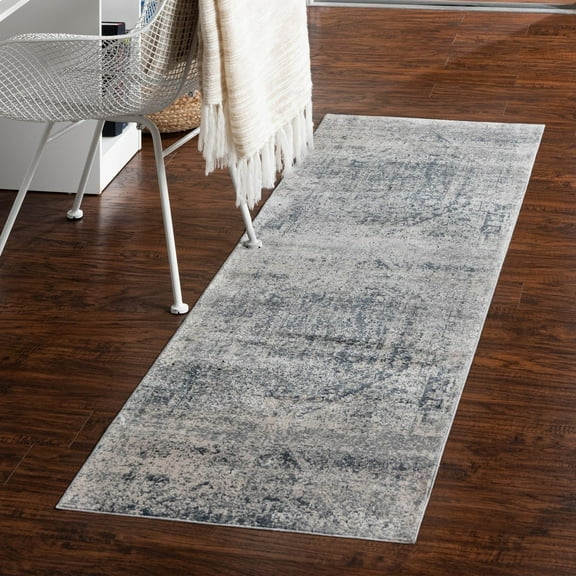 Unique Loom Chateau Collection Area Rug - Quincy (2' x 6' 9" Runner Gray/Beige)