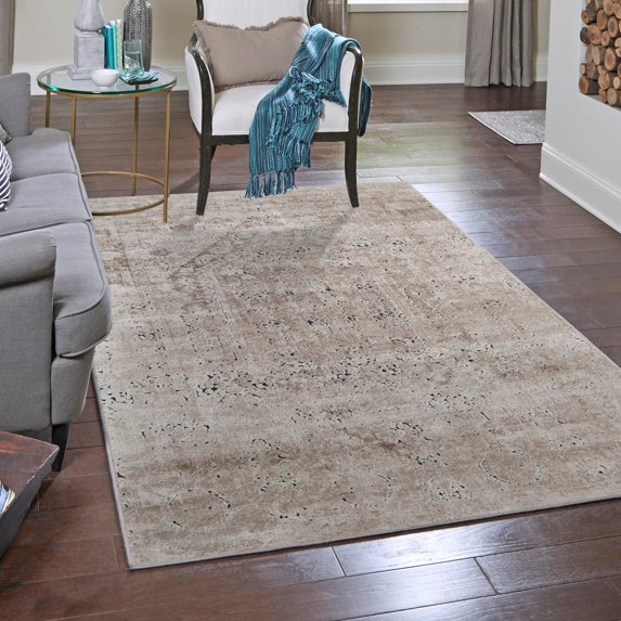 Unique Loom Chateau Collection Area Rug - Quincy (6' 1" x 9' Rectangle Beige/Brown)