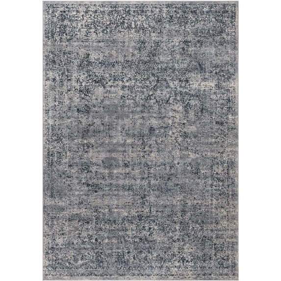 Unique Loom Chateau Collection Area Rug - Jefferson (7' 1" x 10' Rectangle Blue Gray/Beige)
