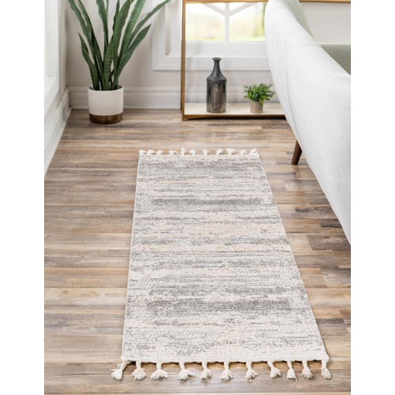 Unique Loom Chattanooga Cherokee Rug , 2' 0" x 12' 0" ,Sand