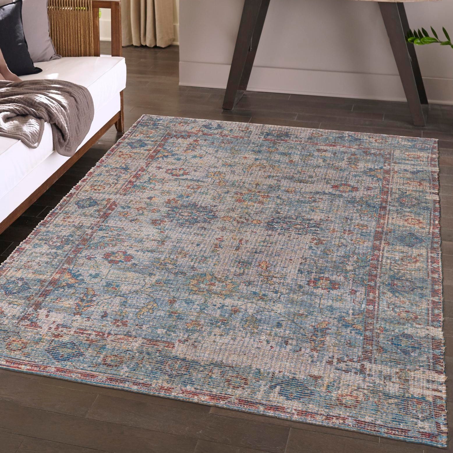 Unique Loom Chenille Jute Collection Area Rug - Laxmi (4' 1