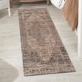 thumbnail image 1 of Unique Loom Chenille Jute Collection Area Rug - Raj (2' 2" x 6' 1" Runner Natural/Light Brown), 1 of 11
