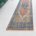thumbnail image 1 of Unique Loom Chenille Jute Collection Area Rug - Rambagh (2' 2" x 8' Runner Orange Yellow/Ivory), 1 of 6